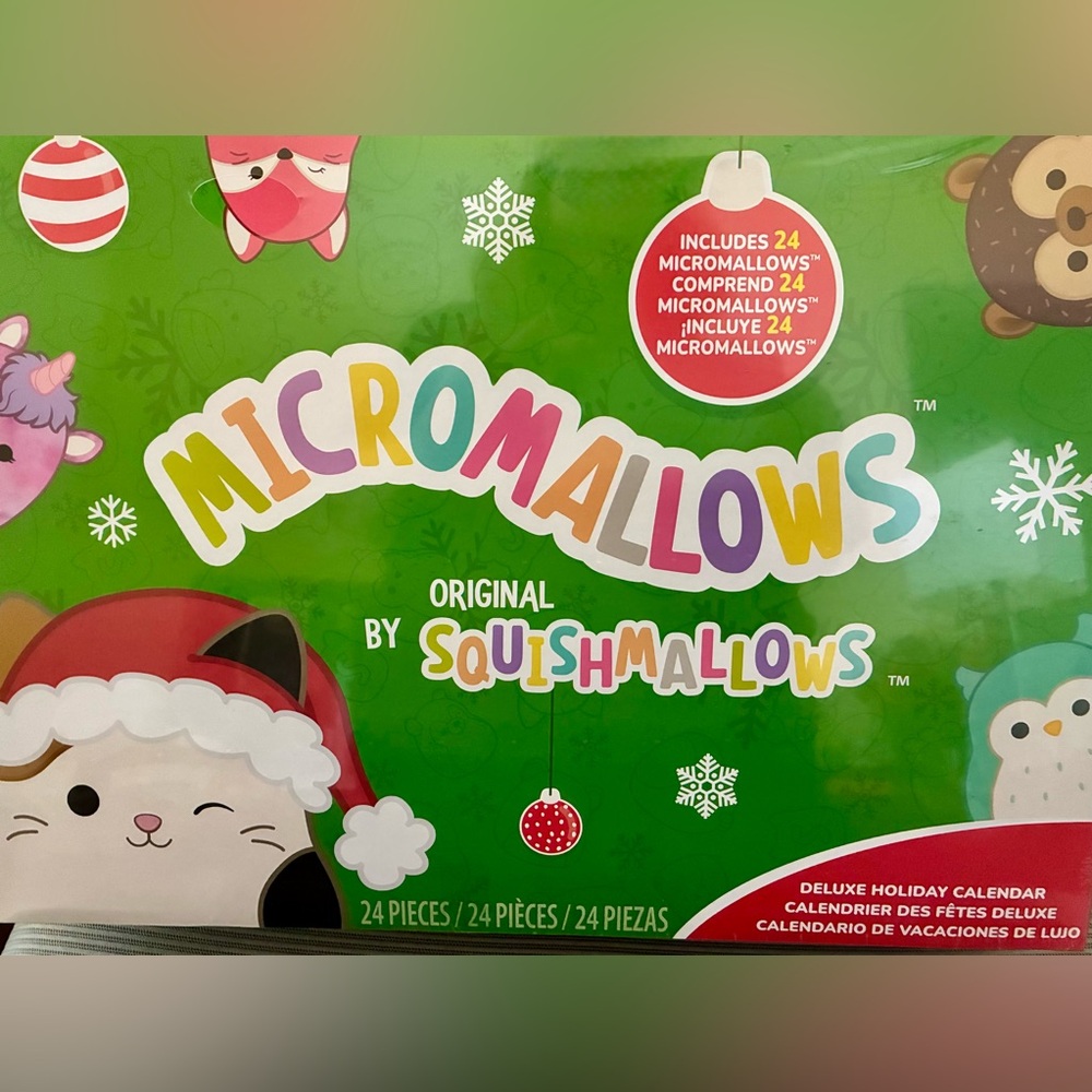 Squishmallows Micromallows 24-pc Holiday Advent Calendar 2024 edition - Unopened